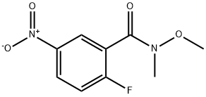 2-Fluoro-n-methoxy-n-methyl-5-nitrobenzamide Structure