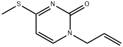 2(1H)-Pyrimidinone, 4-(methylthio)-1-(2-propen-1-yl)- 구조식 이미지