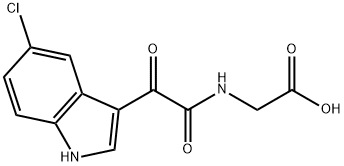 2-(2-(5-Chloro-1H-indol-3-yl)-2-oxoacetamido)acetic acid 구조식 이미지