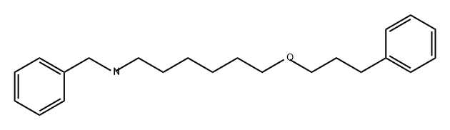 Benzenemethanamine, N-[6-(3-phenylpropoxy)hexyl]- Structure