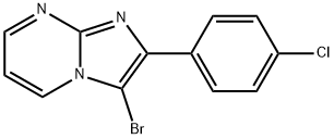 3-Bromo-2-(4-chlorophenyl)imidazo[1,2-a]pyrimidine Structure