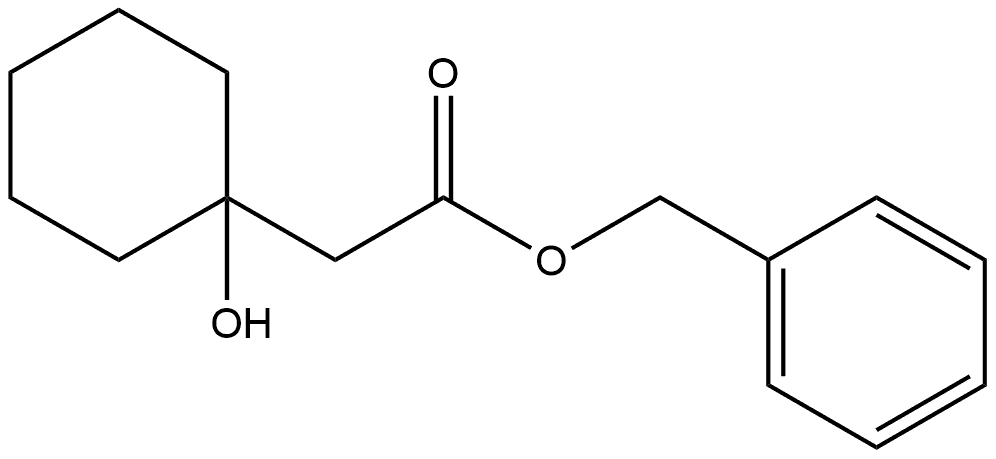 Phenylmethyl 1-hydroxycyclohexaneacetate Structure