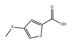 2-Thiophenecarboxylic acid, 4-(methylthio)- Structure