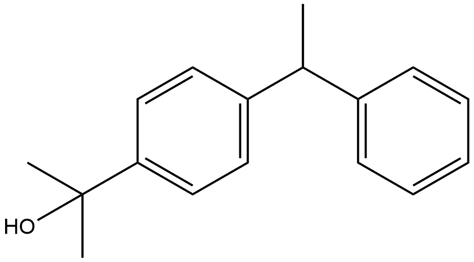 α,α-Dimethyl-4-(1-phenylethyl)benzenemethanol Structure