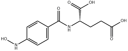 L-Glutamic acid, N-[4-(hydroxyamino)benzoyl]- 구조식 이미지