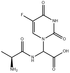 Glycine, N-L-alanyl-2-(5-fluoro-3,4-dihydro-2,4-dioxo-1(2H)-pyrimidinyl)- (9CI) Structure