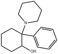 Cyclohexanol, 2-phenyl-2-(1-piperidinyl)- Structure