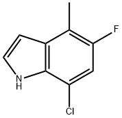 7-chloro-5-fluoro-4-methyl-1H-indole Structure