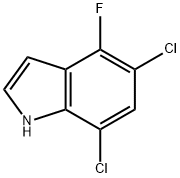 5,7-dichloro-4-fluoro-1H-indole Structure