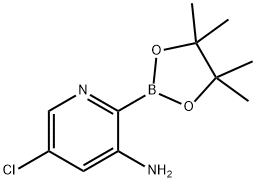 3-Amino-5-chloropyridine-2-boronic acid pinacol ester Structure