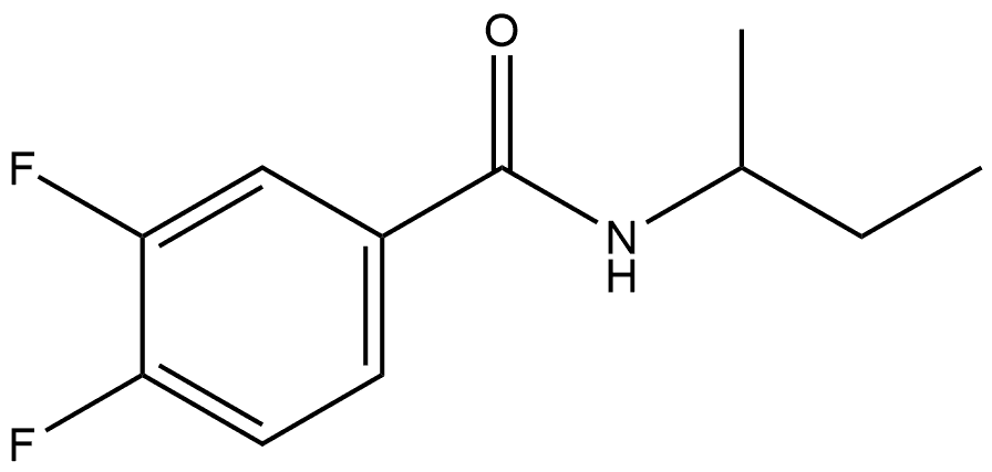 3,4-Difluoro-N-(1-methylpropyl)benzamide Structure