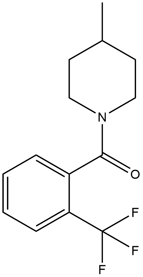 (4-Methyl-1-piperidinyl)[2-(trifluoromethyl)phenyl]methanone Structure