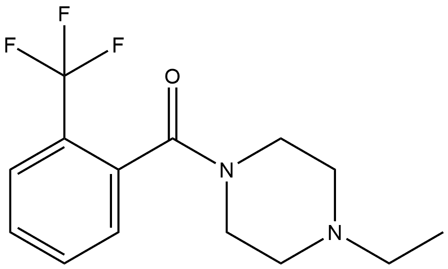 (4-Ethyl-1-piperazinyl)[2-(trifluoromethyl)phenyl]methanone Structure