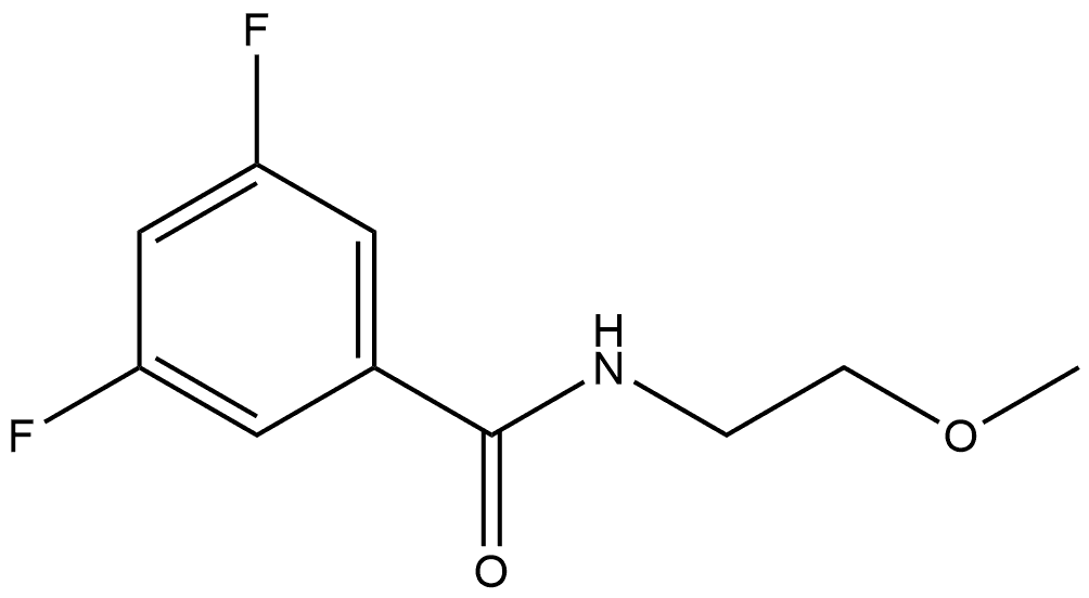 3,5-Difluoro-N-(2-methoxyethyl)benzamide Structure
