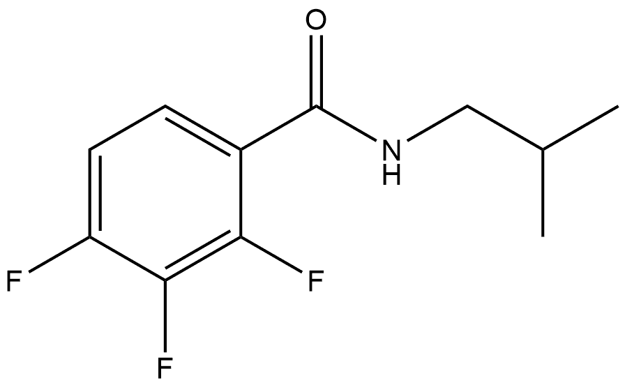 2,3,4-Trifluoro-N-(2-methylpropyl)benzamide Structure