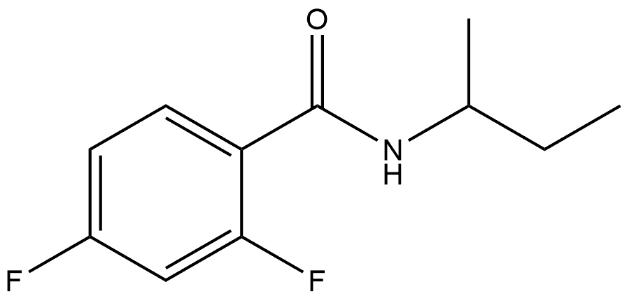 2,4-Difluoro-N-(1-methylpropyl)benzamide Structure