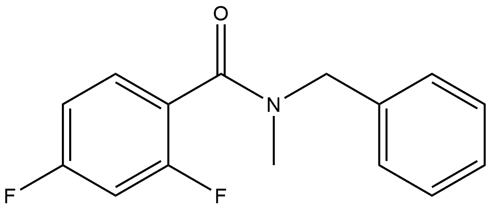 2,4-Difluoro-N-methyl-N-(phenylmethyl)benzamide Structure