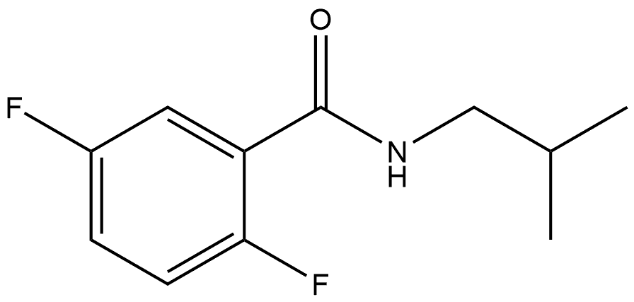 2,5-Difluoro-N-(2-methylpropyl)benzamide Structure