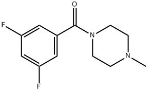 (3,5-Difluorophenyl)(4-methylpiperazin-1-yl)methanone Structure