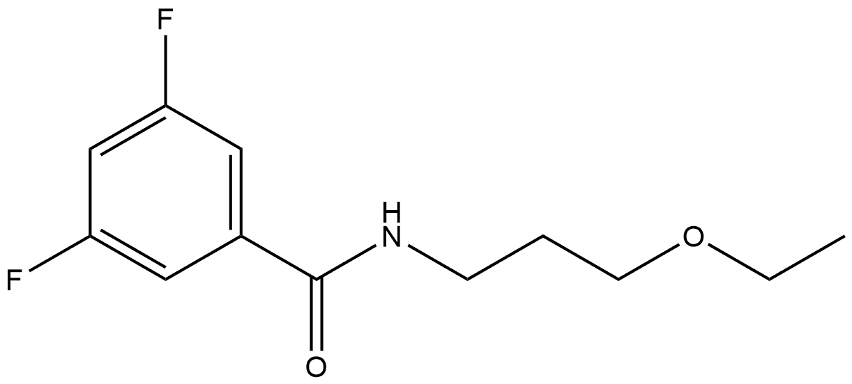 N-(3-Ethoxypropyl)-3,5-difluorobenzamide Structure