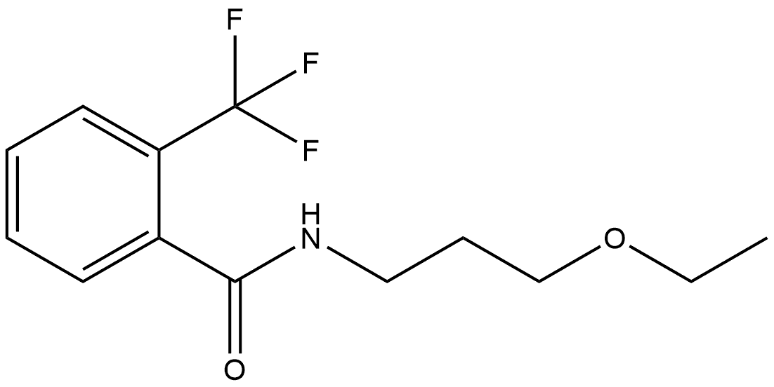 N-(3-Ethoxypropyl)-2-(trifluoromethyl)benzamide Structure