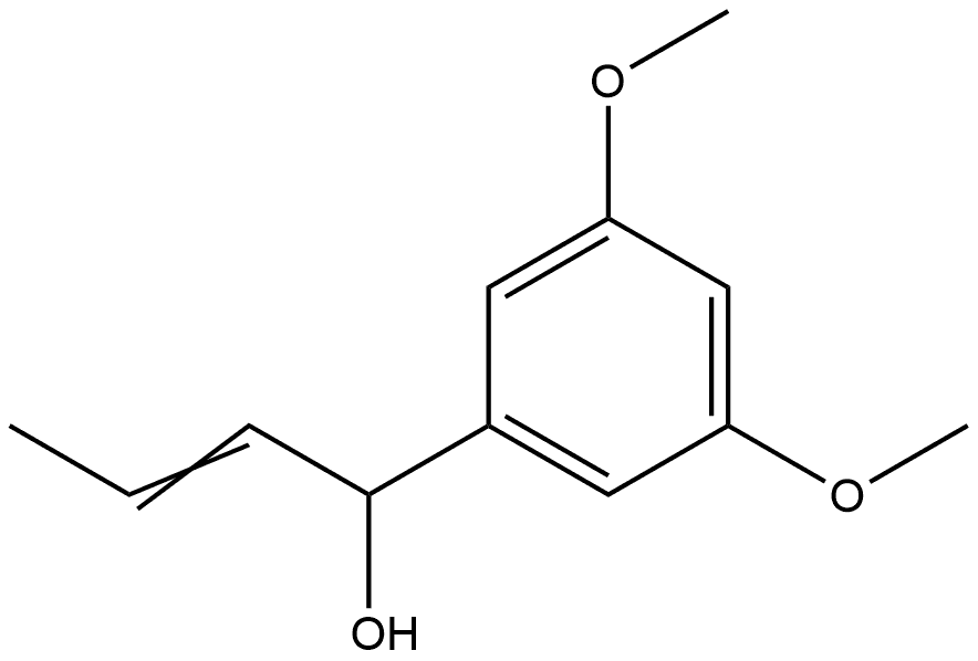 3,5-Dimethoxy-α-1-propen-1-ylbenzenemethanol Structure