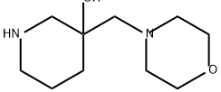 3-Piperidinol, 3-(4-morpholinylmethyl)- Structure