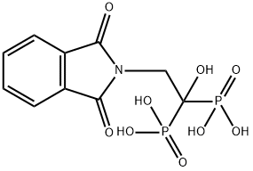 Phosphonic acid, P,P'-[2-(1,3-dihydro-1,3-dioxo-2H-isoindol-2-yl)-1-hydroxyethylidene]bis- Structure