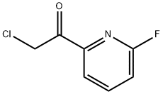 Ethanone, 2-chloro-1-(6-fluoro-2-pyridinyl)- Structure