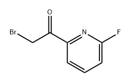 Ethanone, 2-bromo-1-(6-fluoro-2-pyridinyl)- Structure