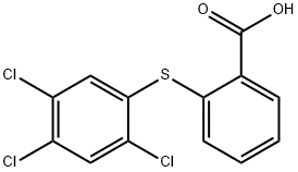 Benzoic acid, 2-[(2,4,5-trichlorophenyl)thio]- Structure