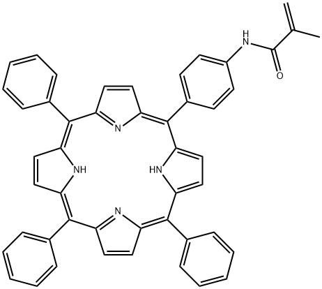 2-Propenamide, 2-methyl-N-[4-(10,15,20-triphenyl-21H,23H-porphin-5-yl)phenyl]- Structure