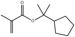 2-Propenoic acid, 2-methyl-, 1-cyclopentyl-1-methylethyl ester Structure