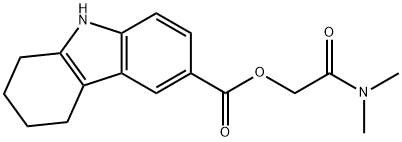 1H-Carbazole-6-carboxylic acid, 2,3,4,9-tetrahydro-, 2-(dimethylamino)-2-oxoethyl ester Structure
