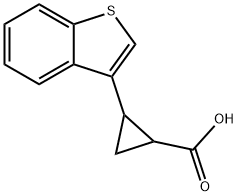 Cyclopropanecarboxylic acid, 2-benzo[b]thien-3-yl- Structure