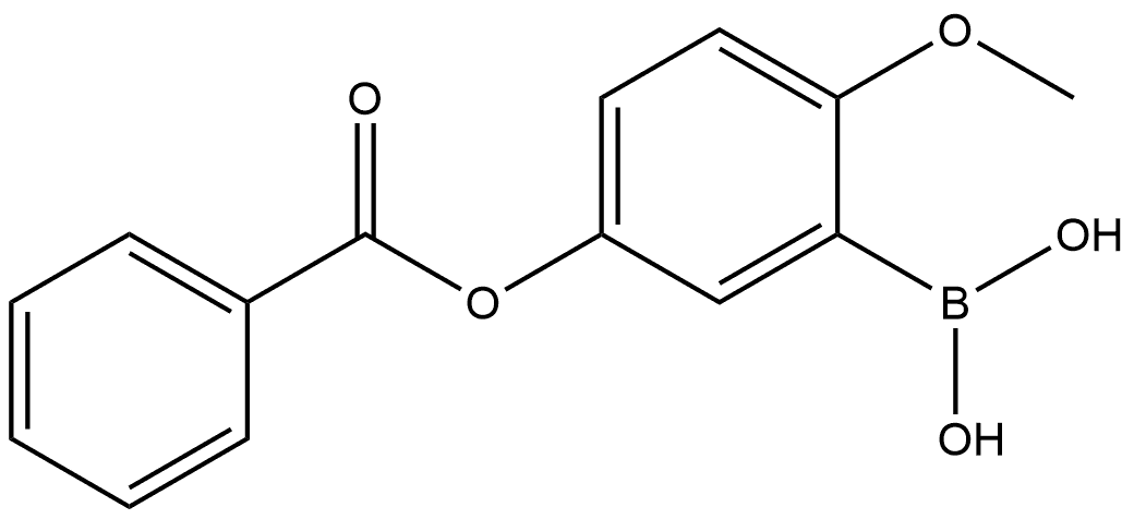 5-(Benzoyloxy)-2-methoxyphenylboronic acid Structure