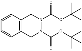 2,3-Phthalazinedicarboxylic acid, 1,4-dihydro-, 2,3-bis(1,1-dimethylethyl) ester Structure