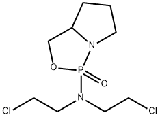 1H,3H-Pyrrolo[1,2-c][1,3,2]oxazaphosphol-1-amine, N,N-bis(2-chloroethyl)tetrahydro-, 1-oxide Structure