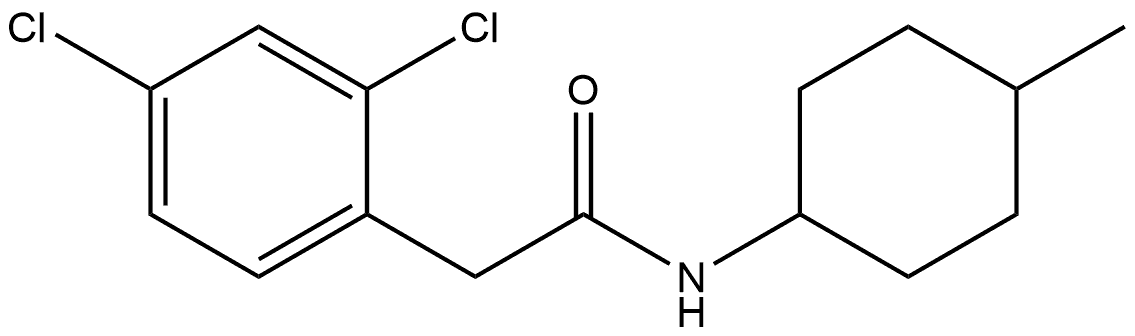 2,4-Dichloro-N-(4-methylcyclohexyl)benzeneacetamide Structure