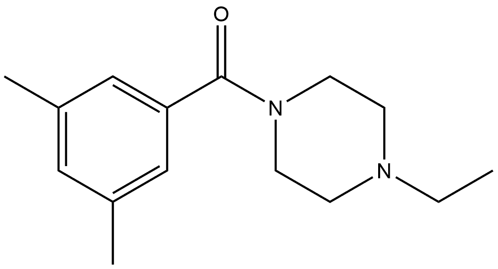 (3,5-Dimethylphenyl)(4-ethyl-1-piperazinyl)methanone Structure