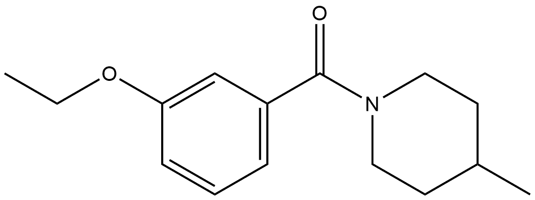 (3-Ethoxyphenyl)(4-methyl-1-piperidinyl)methanone 구조식 이미지