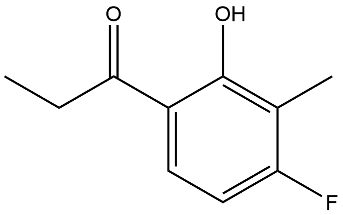 1-(4-Fluoro-2-hydroxy-3-methylphenyl)-1-propanone Structure