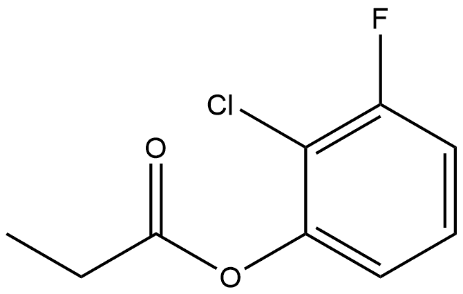 Phenol, 2-chloro-3-fluoro-, 1-propanoate Structure