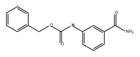 Carbamic acid, N-[3-(aminocarbonyl)phenyl]-, phenylmethyl ester Structure