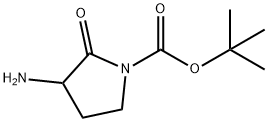 1-Pyrrolidinecarboxylic acid, 3-amino-2-oxo-, 1,1-dimethylethyl ester Structure