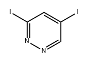 Pyridazine, 3,5-diiodo- Structure