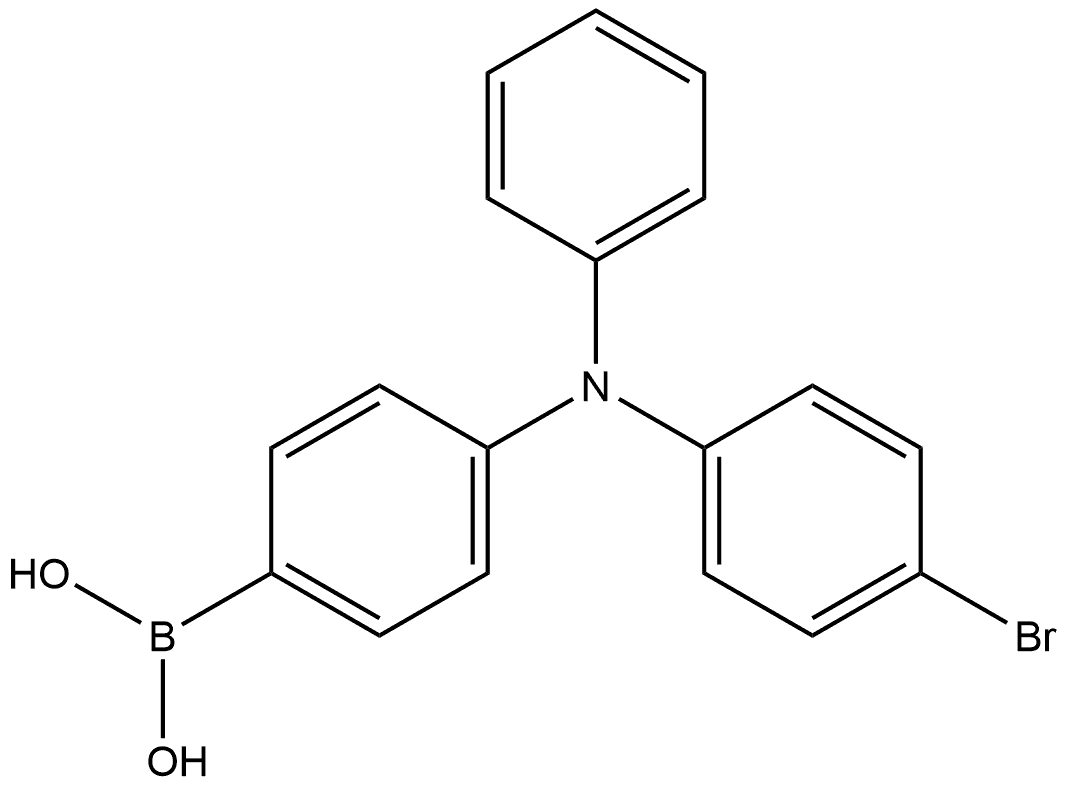 Boronic acid, B-[4-[(4-bromophenyl)phenylamino]phenyl]- Structure