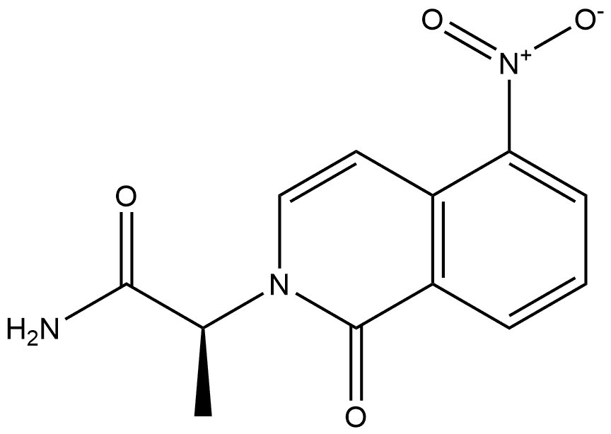 (S)-2-(5-Nitro-1-oxoisoquinolin-2(1H)-yl)propanamide Structure