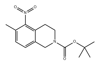 tert-butyl 6-methyl-5-nitro-3,4-dihydroisoquinoline-2(1H)-carboxylate Structure