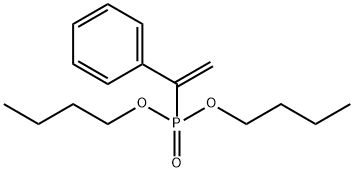 Phosphonic acid, (1-phenylethenyl)-, dibutyl ester Structure